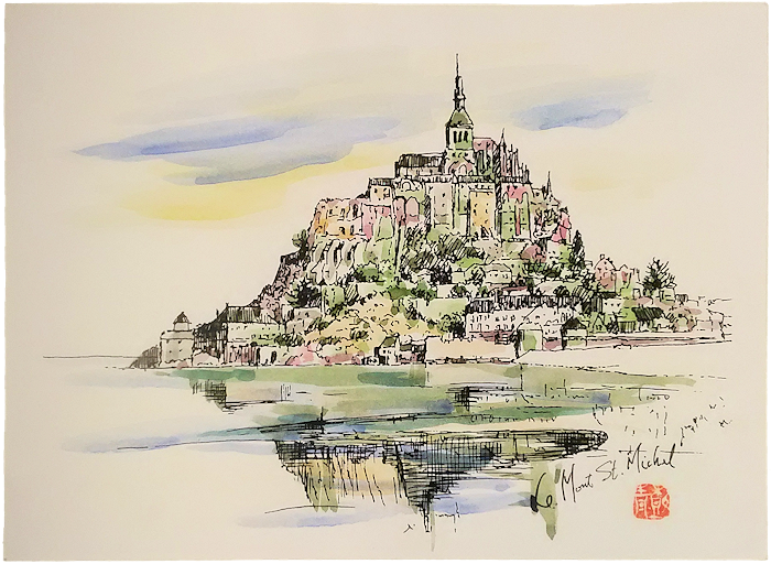 「Le Mont-Saint-Michel（ル・モン＝サン＝ミシェル）」
