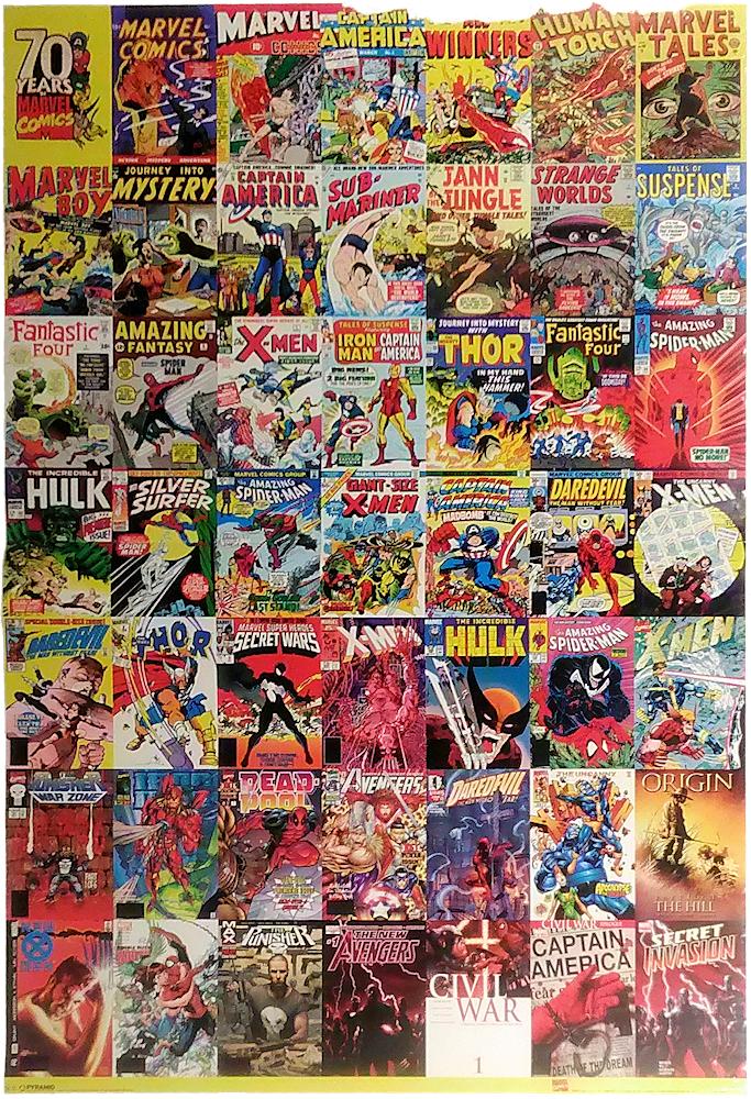 ポスター「70 Years of Marvel Comics」
