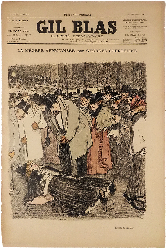 「Gil Blas Illustre Hebdomadaire No.9 26 Fevrier 1897: La Megere Apprivoisee, par Georges Courteline」