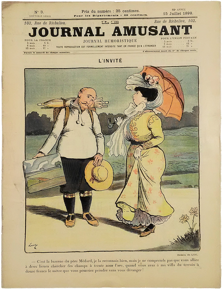 「Le Journal Amusant No.3 15 Juillet 1899. L'invite」