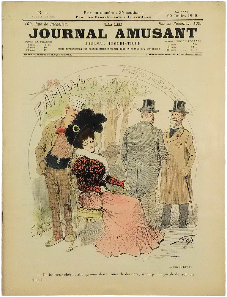 「Le Journal Amusant No.4 22 Juillet 1899. Famille」