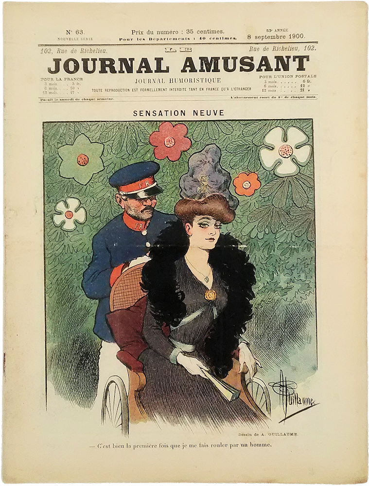 「Le Journal Amusant No.63 8 Septembre 1900. Sensation Neuve」
