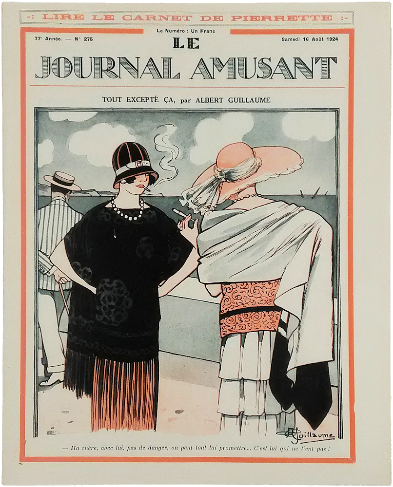 「Le Journal Amusant No.275 16 Aout 1924. Tout Excepte Ca, par Albert Guillaume」