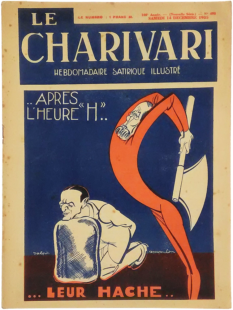 「Le Charivari. Hebdomadaire Satirique Illustre. No.493. 14 Decembre 1935. …Apres L'heure