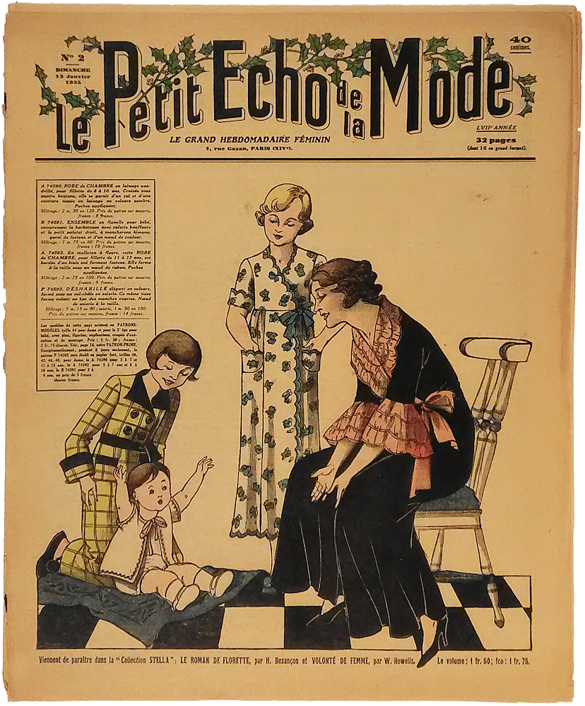 「Le Petit Echo de la Mode. No.2. 13 Janvier 1935」