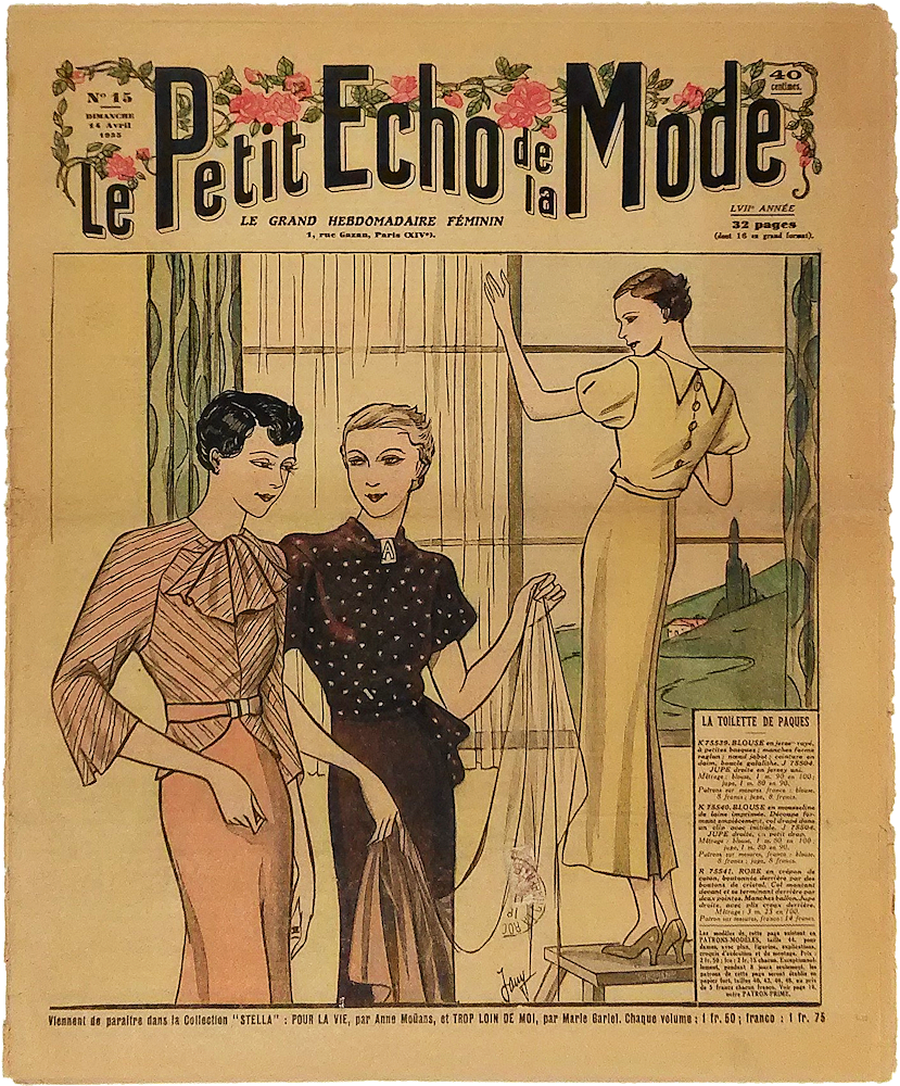 「Le Petit Echo de la Mode. No.15. 14 Avril 1935」