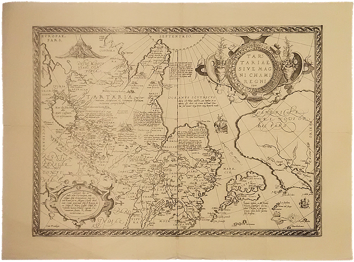 地図「Tartariae sive Magni Chami Regni」（複製）